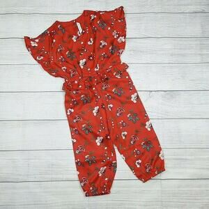 3 Janie And Jack Silky Floral Romper